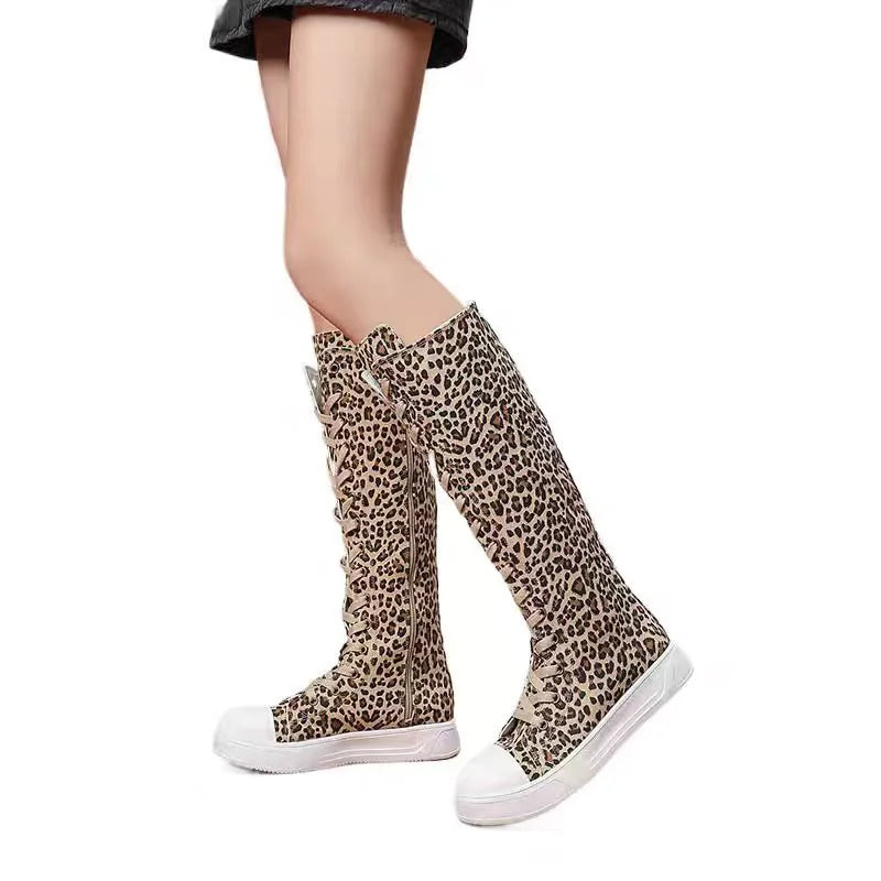 Funki Findz | Boots | Women's Streetwear Lace Up Canvas Boots