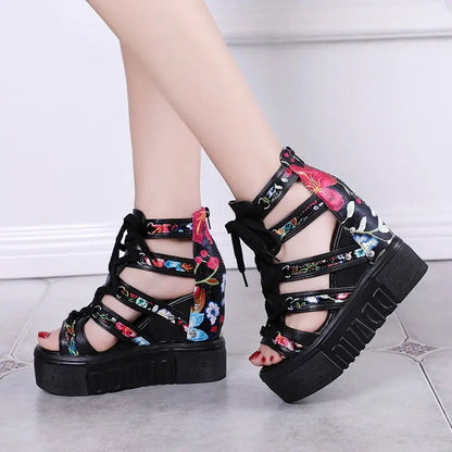 Funki Findz | Shoes | Women's Strappy Platform Wedge Shoes