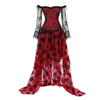 Funki Findz | Dresses | Women's Gothic Punk Corset Skirt Sets
