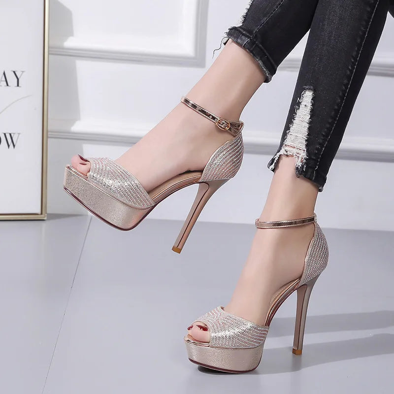 Funki Findz | Shoes | Women's Shimmery High Heel Stilettos
