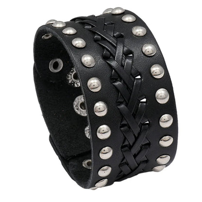 Funki Findz | Bracelets | Unisex Wide Cuff Goth Bracelet