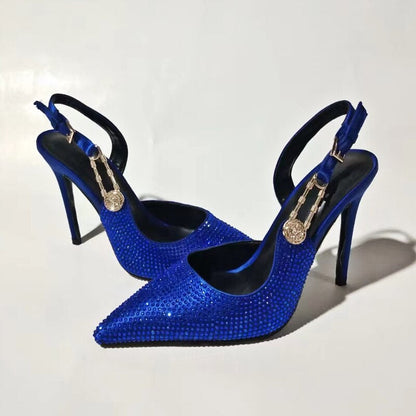 Funki Findz | Shoes | Women's Metallic Beaded High Slingbacks