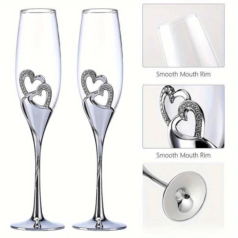 Funki Findz | Glasses | Wedding Champagne Glasses | Toast x 2