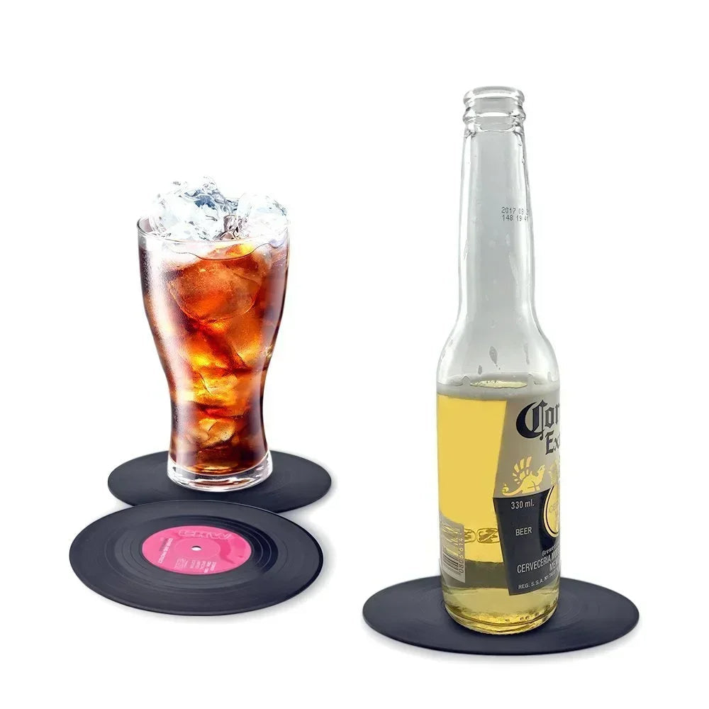 Funki Findz | Coasters | Vinyl Retro Record Coasters 6 Pcs Set