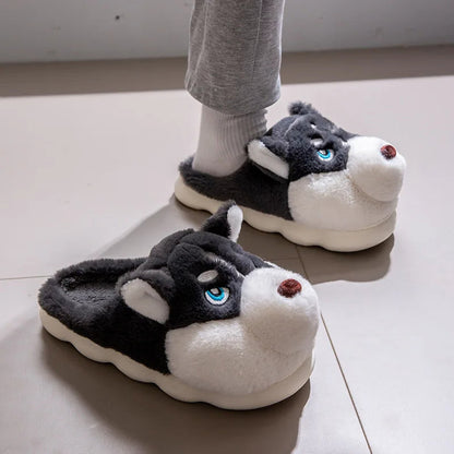 Funki Findz | Shoes | Women's Cute Alaskan Dog Warm Slippers