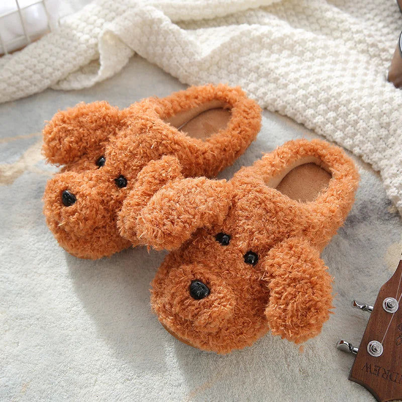 Funki Findz | Shoes | Women's Fluffy Cartoon Dog Fur Slippers