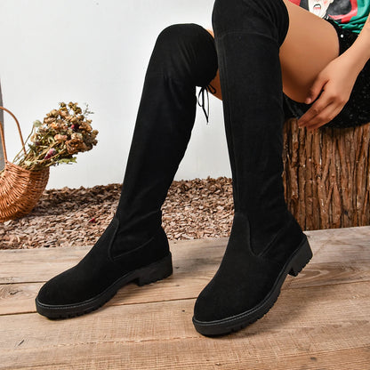 Funki Findz | Boots | Women's Over Knee Tie Up Platform Boots