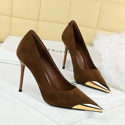 Funki Findz | Shoes | Women's Leopard Print Stilettos Metal Heel