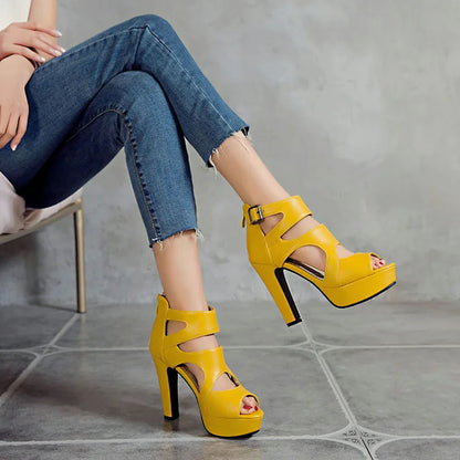 Funki Findz | Shoes | Women's Block Heeled Platform Sandals