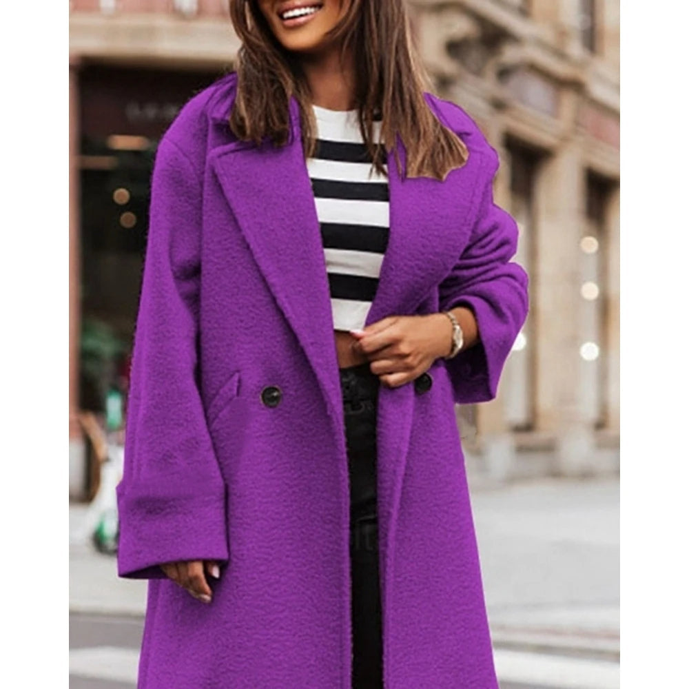 Funki Findz | Jackets | Women's Long Single Buttoned Overcoat