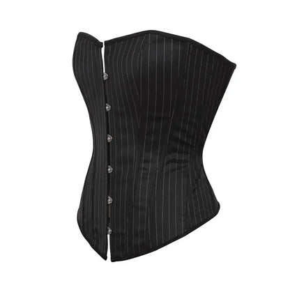 Funki Findz | Lingerie | Women's Pin Striped Front Clip Up Corset