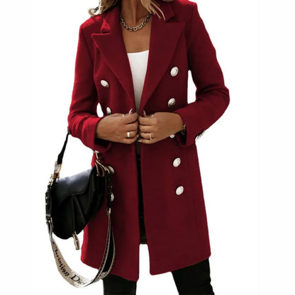 Funki Findz | Jackets | Women's Suit Collar Double Breast Coats