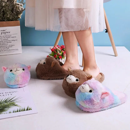 Funki Findz | Shoes | Women's Fluffy Alpaca Slippers