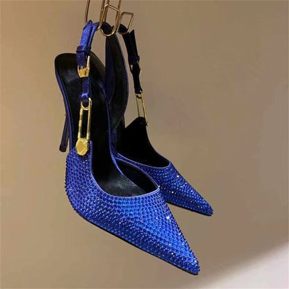Funki Findz | Shoes | Women's Metallic Beaded High Slingbacks