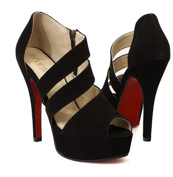 Funki Findz | Shoes | Women's Platform Peep Toe Roman Sandal
