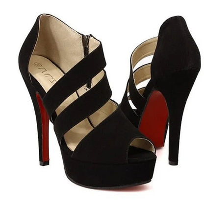 Funki Findz | Shoes | Women's Platform Peep Toe Roman Sandal