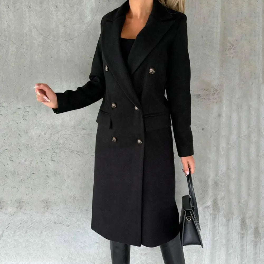 Funki Findz | Jackets | Women's Double Breasted Long Overcoat