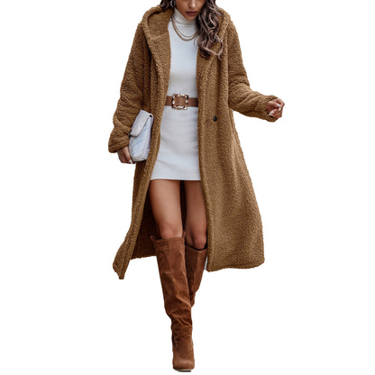 Funki Findz | Jackets | Women's Long Hooded Plush Jacket