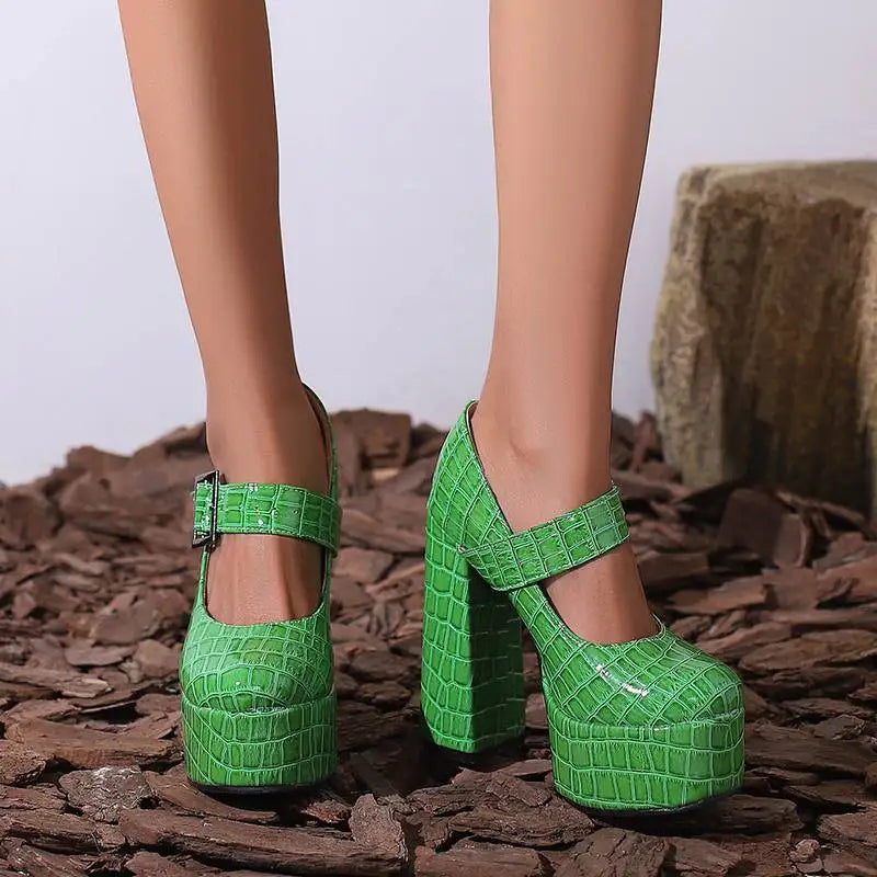 Funki Findz | Shoes | Women's Super-High Mary Jane Platforms