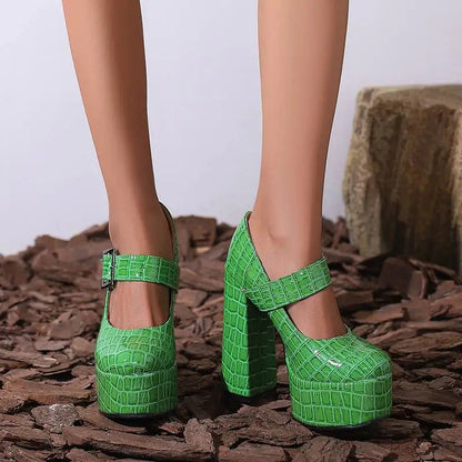 Funki Findz | Shoes | Women's Super-High Mary Jane Platforms
