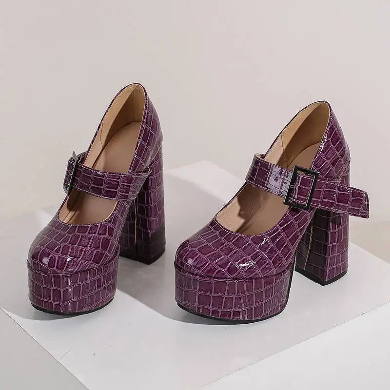 Funki Findz | Shoes | Women's Super-High Mary Jane Platforms