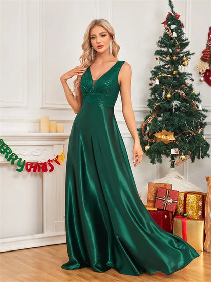 Funki Findz | Dresses | Women's Elegant Satin Sequin Dresses