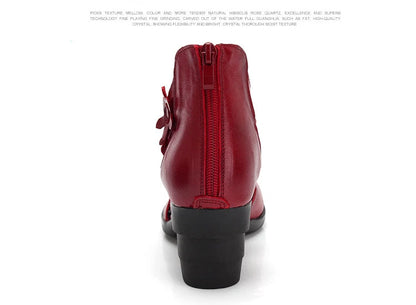 Funki Findz | Shoes | Women's Gothic Leather Low Heel Wedges