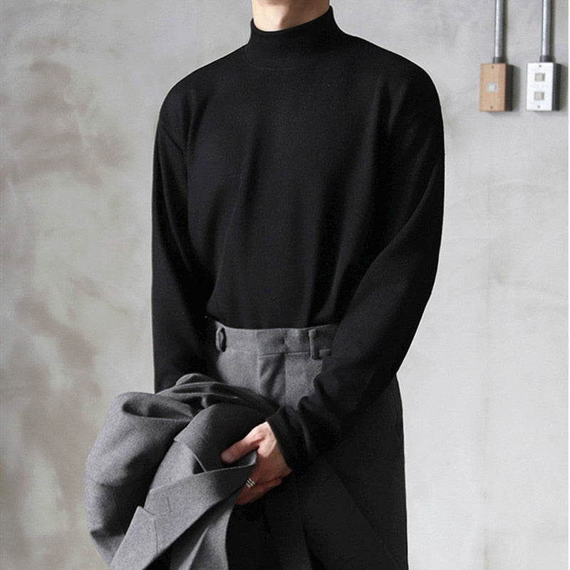 Funki Findz | Sweaters | Men's Thin Lightweight Mock Turtleneck