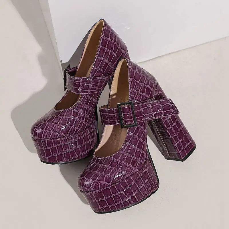 Funki Findz | Shoes | Women's Super-High Mary Jane Platforms