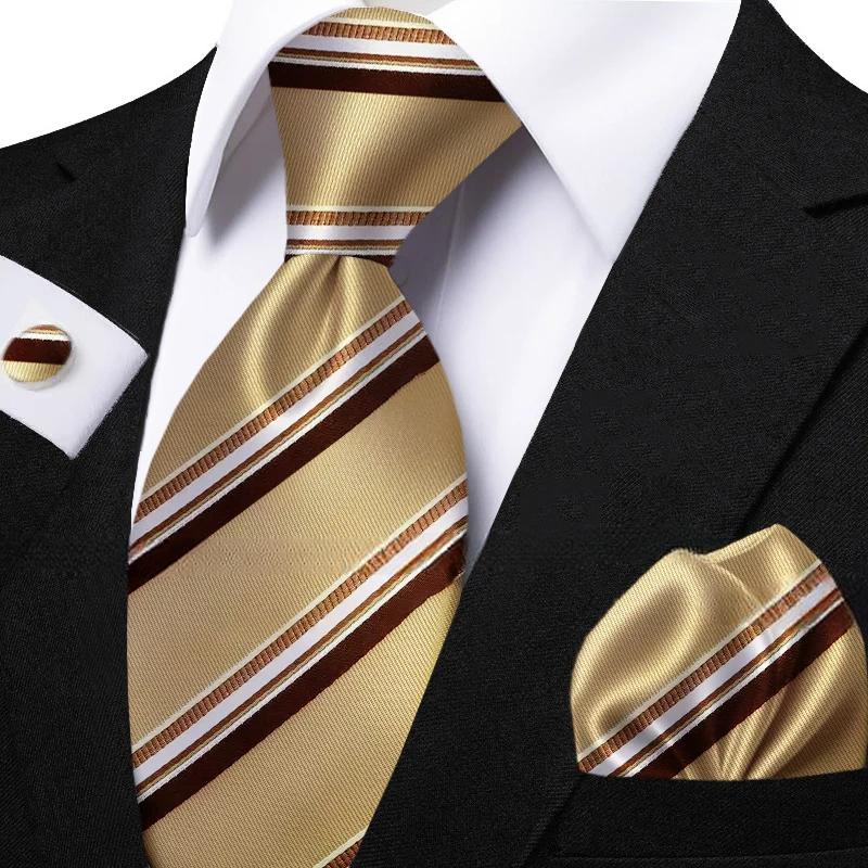 Funki Findz | Neckties | Men's Classic Striped Jacquard Tie Set