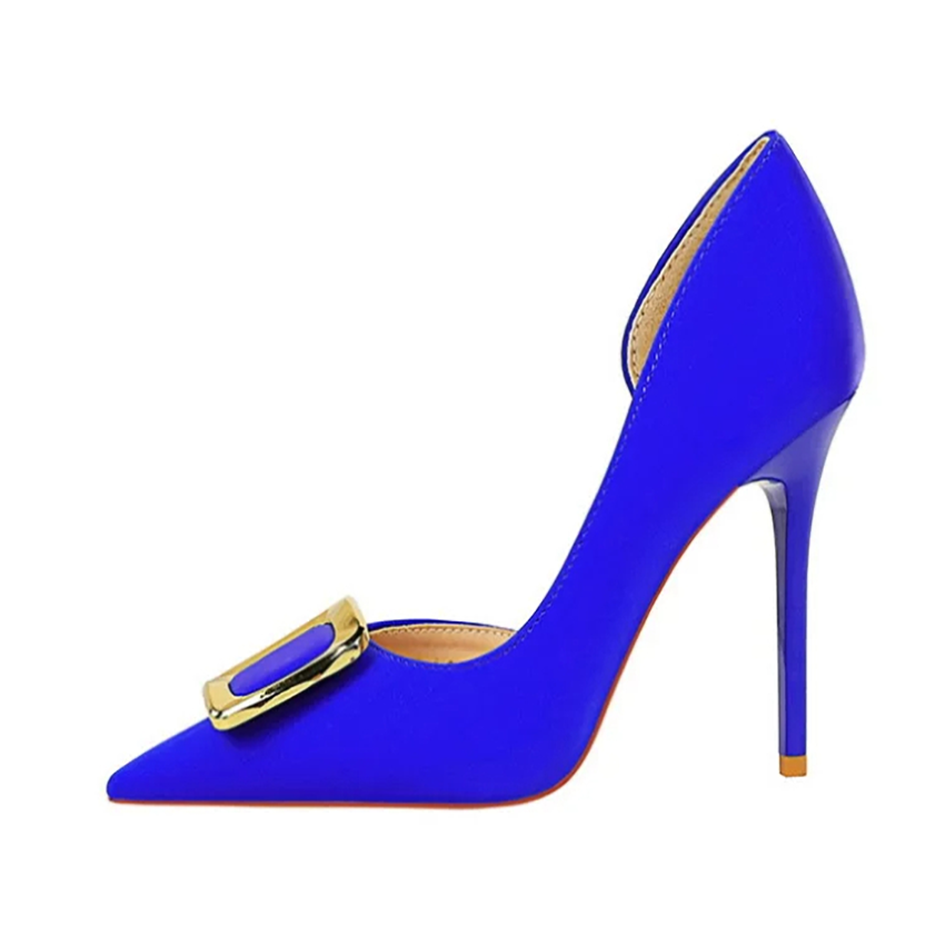 Funki Findz | Shoes | Women's Square Buckle Cut Out Pumps