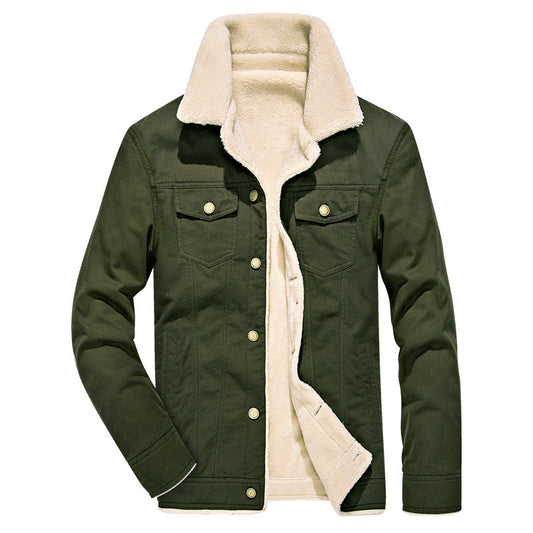 Funki Findz | Jackets | Men's Washed Thick Fleecy Winter Jacket