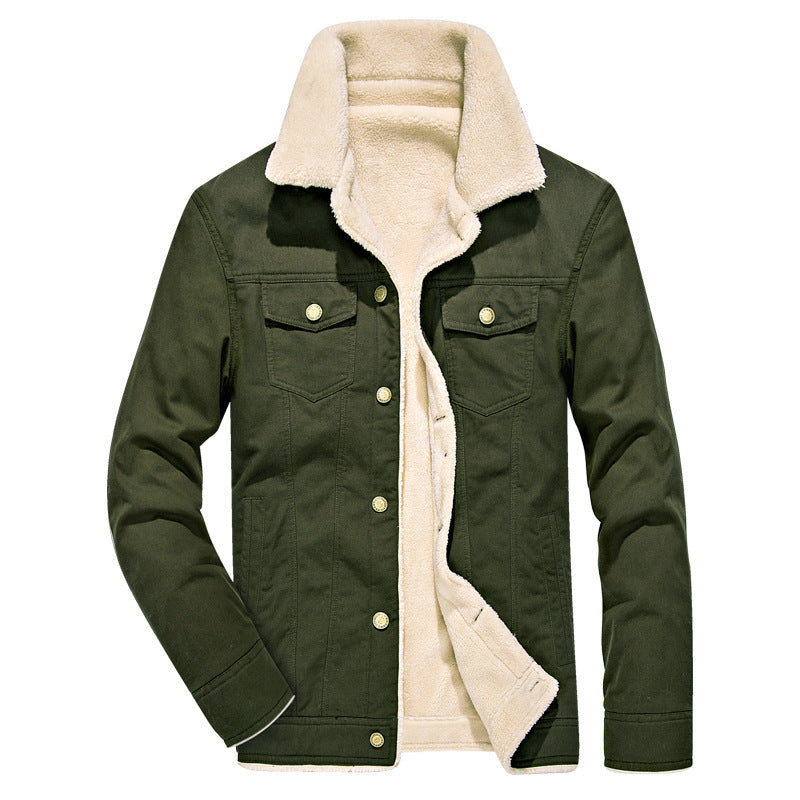 Funki Findz | Jackets | Men's Washed Thick Fleecy Winter Jacket