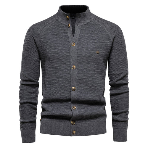 Funki Findz | Sweaters | Men's Mock Neck Buttoned Cardigans