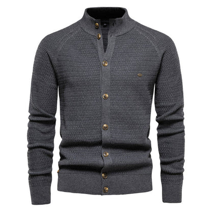 Funki Findz | Sweaters | Men's Mock Neck Buttoned Cardigans