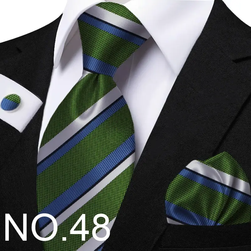 Funki Findz | Neckties | Men's Classic Striped Jacquard Tie Set