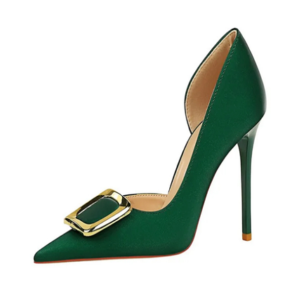Funki Findz | Shoes | Women's Square Buckle Cut Out Pumps