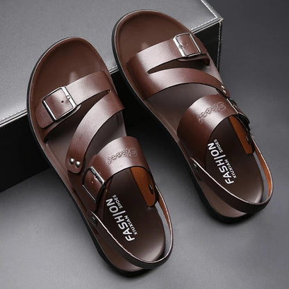 Funki Findz | Shoes | Men's Summer Fashion Leather Sandals