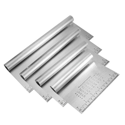 Funki Findz | Cooking Scrapers | Stainless Steel Dough Cutter