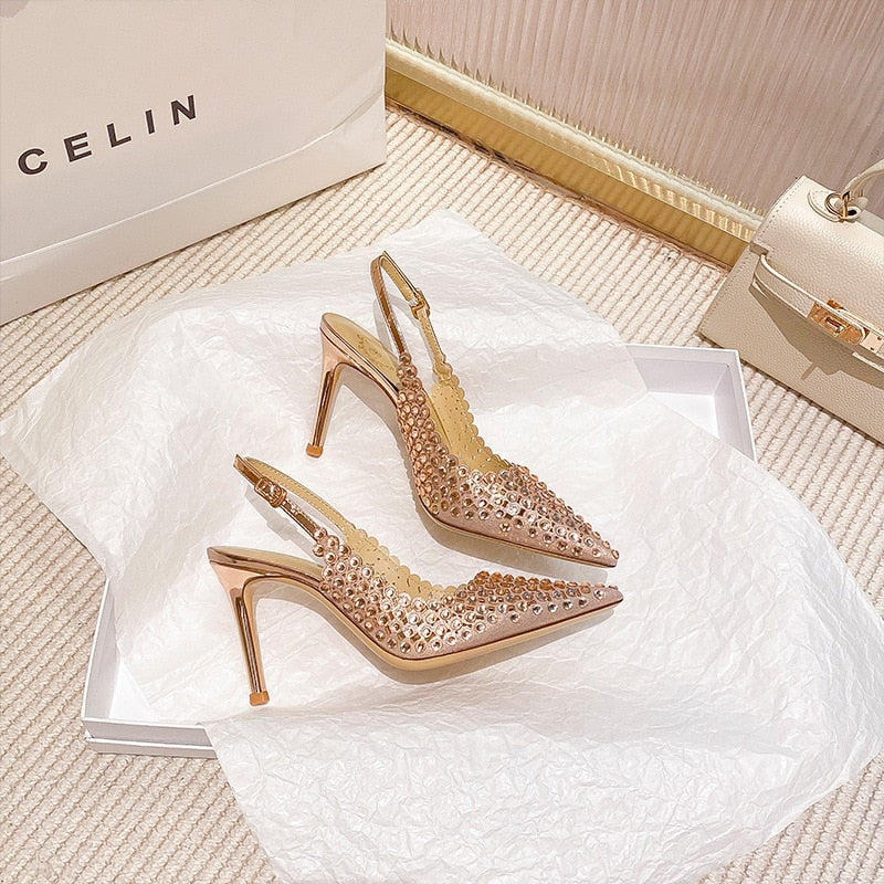Funki Findz | Shoes | Women's Metallic Bling Bridal Slingbacks
