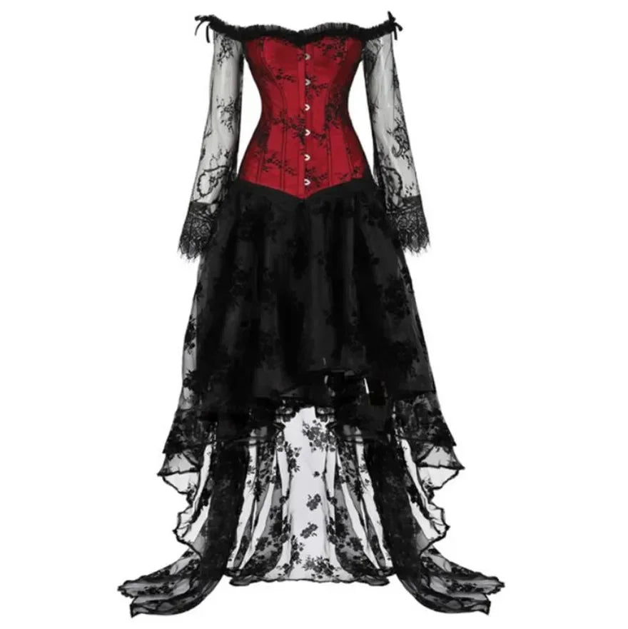 Funki Findz | Dresses | Women's Gothic Punk Corset Skirt Sets