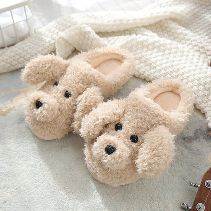 Funki Findz | Shoes | Women's Fluffy Warm Cartoon Dog Slippers