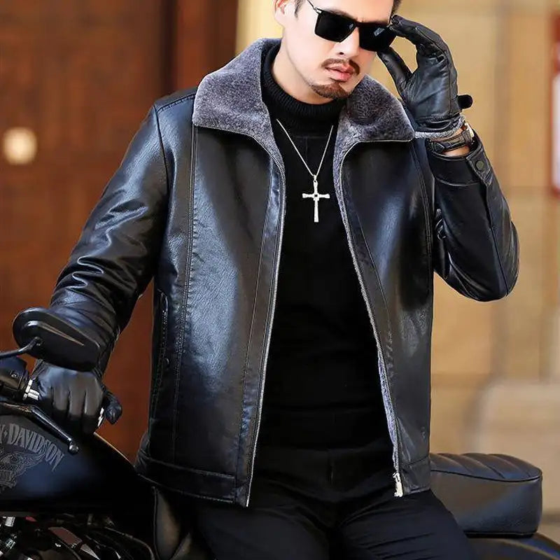 Funki Findz | Jackets | Men's Luxury Faux Leather Winter Jacket