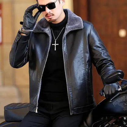 Funki Findz | Jackets | Men's Luxury Faux Leather Winter Jacket