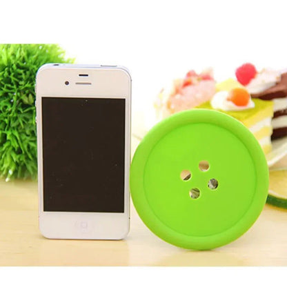 Funki Findz | Coasters | Button Shaped Silicone Coasters 5 Pcs