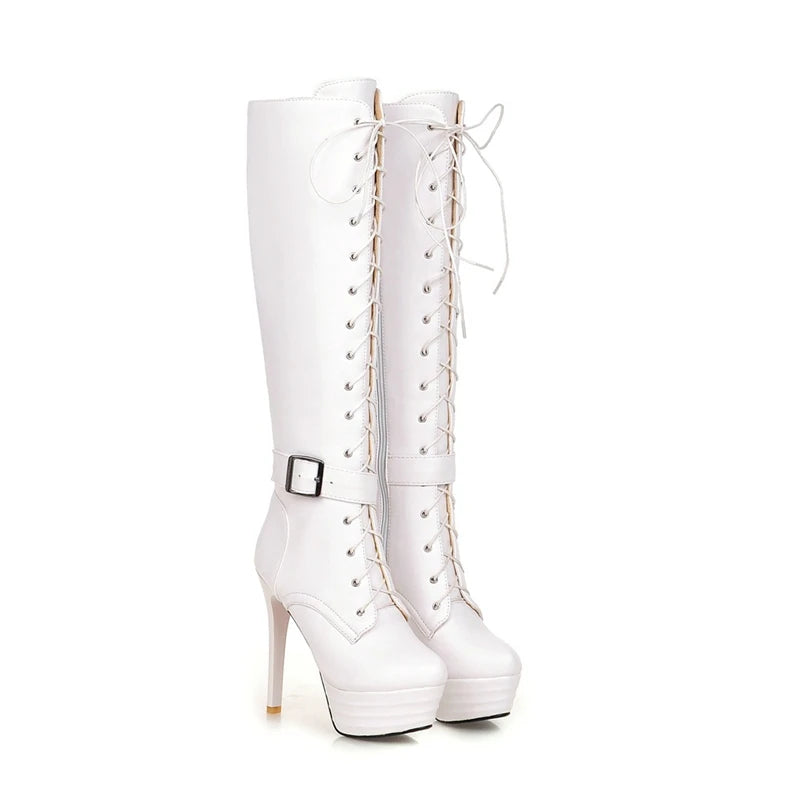 Funki Findz | Boots | Women's Knee-High Chic High Stiletto Boot