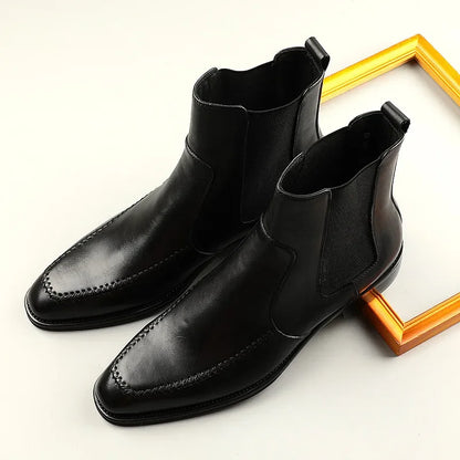 Funki Findz | Boots | Men's Elegant Leather Chelsea Ankle Boots