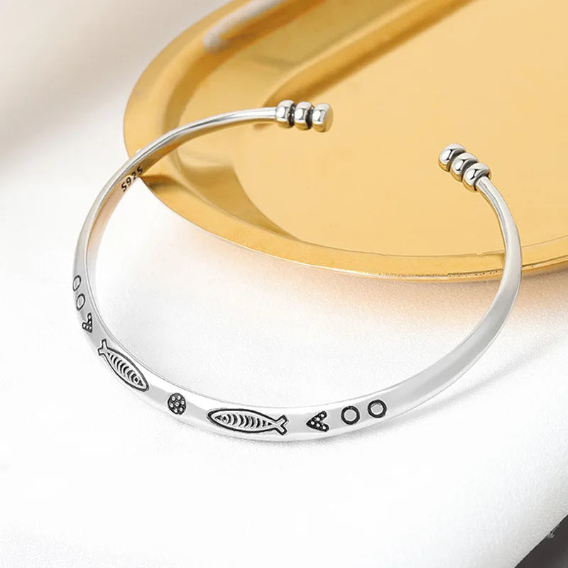Funki Findz | Bracelets | Men's Women's Fish Symbol Bangle