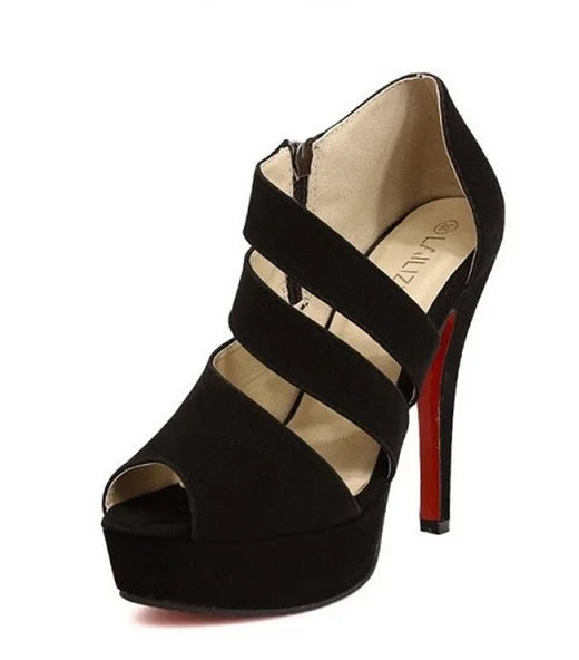 Funki Findz | Shoes | Women's Platform Peep Toe Roman Sandal