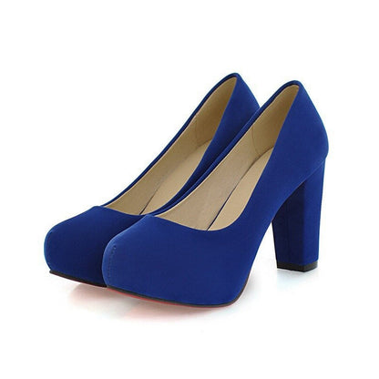 Funki Findz | Shoes | Women's Faux Suede High Chunky Heels